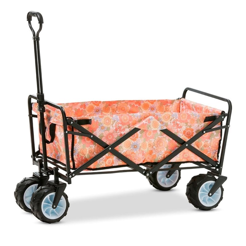 Retro Floral Pink Beach Trolley