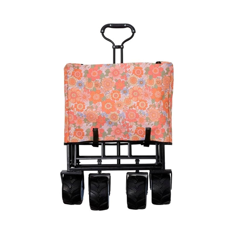 Retro Floral Pink Beach Trolley