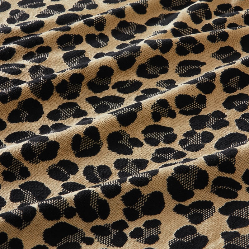 Velour Leopard Gold Beach Towel