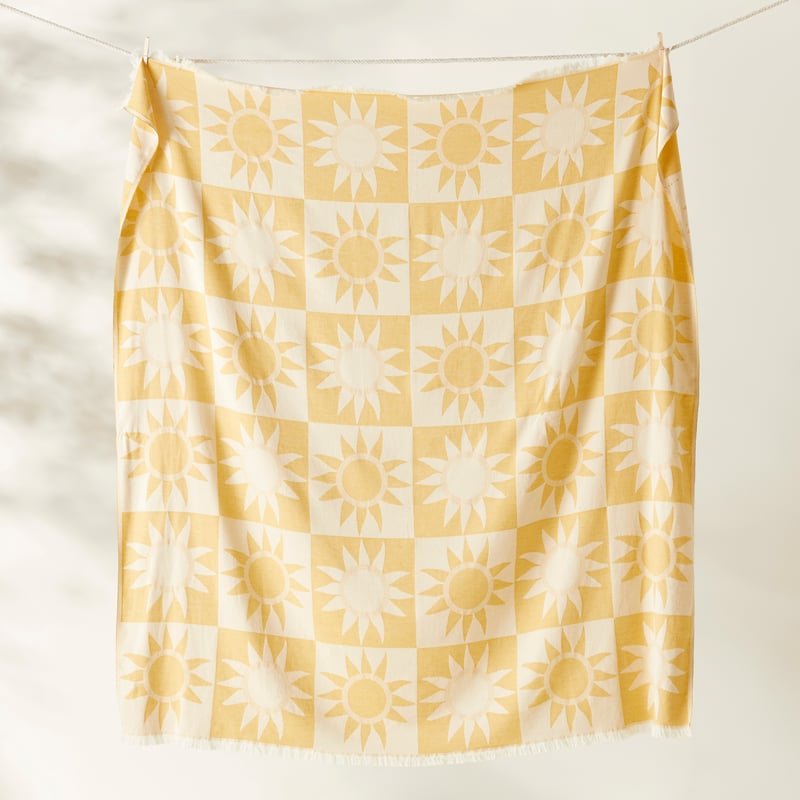 European Turkish Sun Check Family Beach Towel