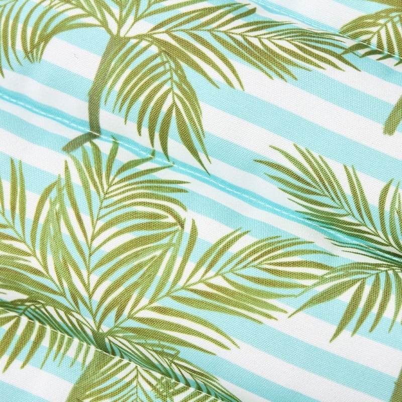 Beach Aqua Palm Padded Lounger