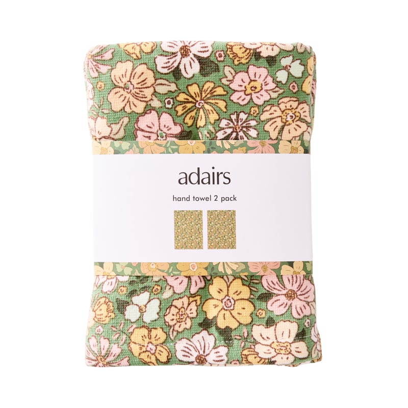 Garden Floral Hand Towel 2 Pack
