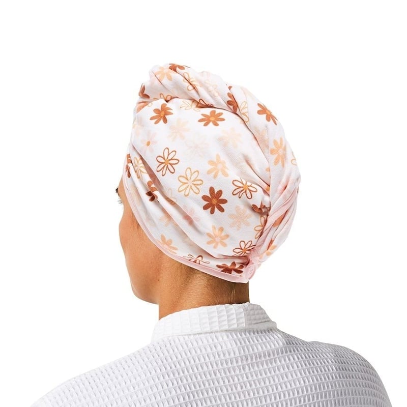 Natures Daisy Hair Towel Wrap