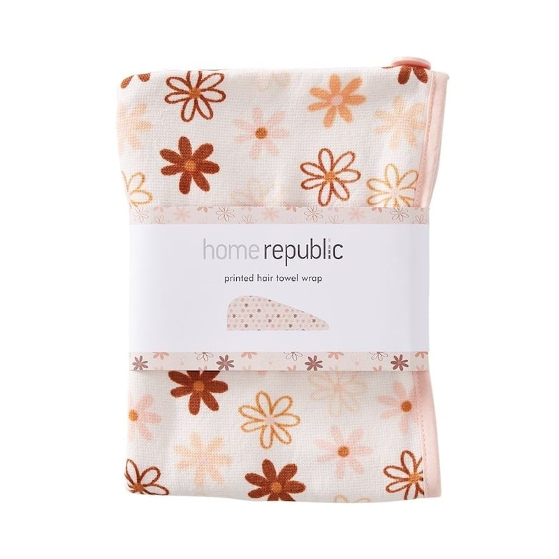 Natures Daisy Hair Towel Wrap