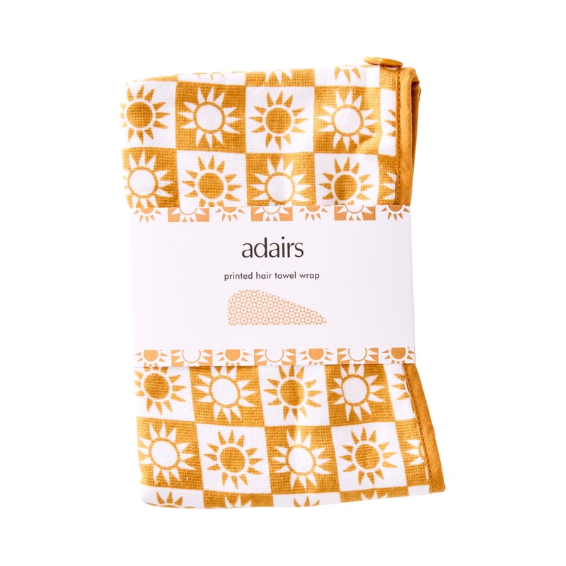 Sun Check Hair Towel Wrap