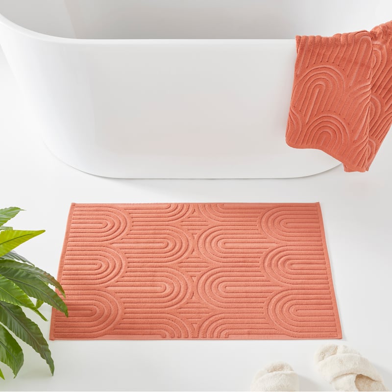 Archie Cinnamon Marle Bath Mat