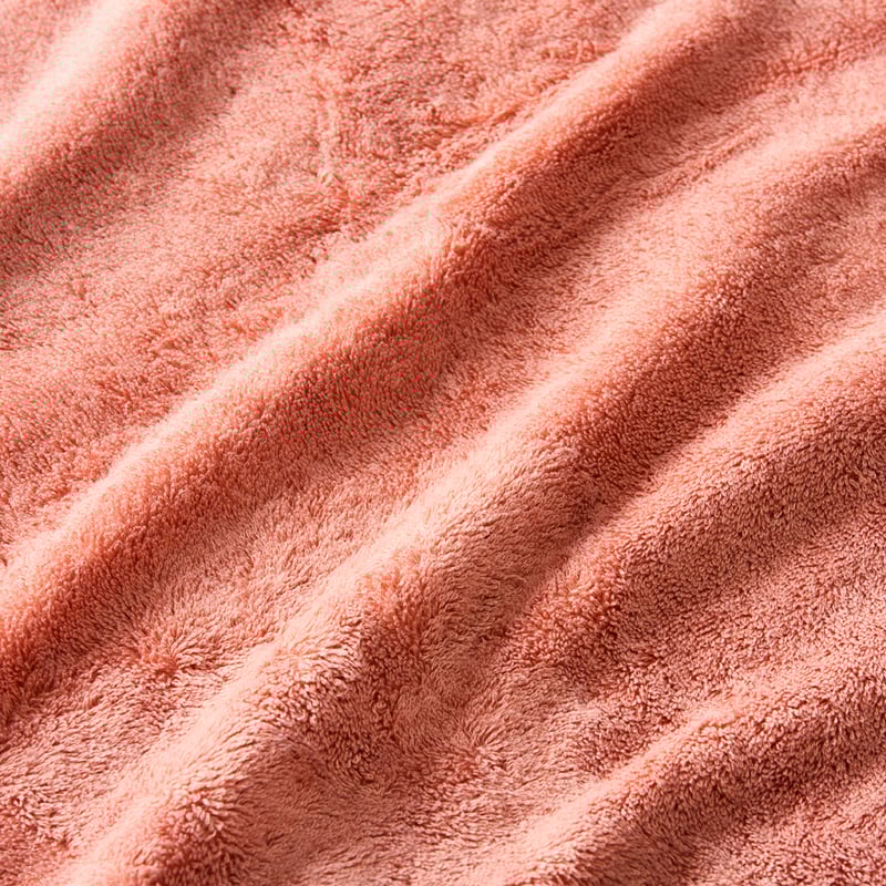 European Kadikoy Solid Coral Turkish Cotton Towel Range