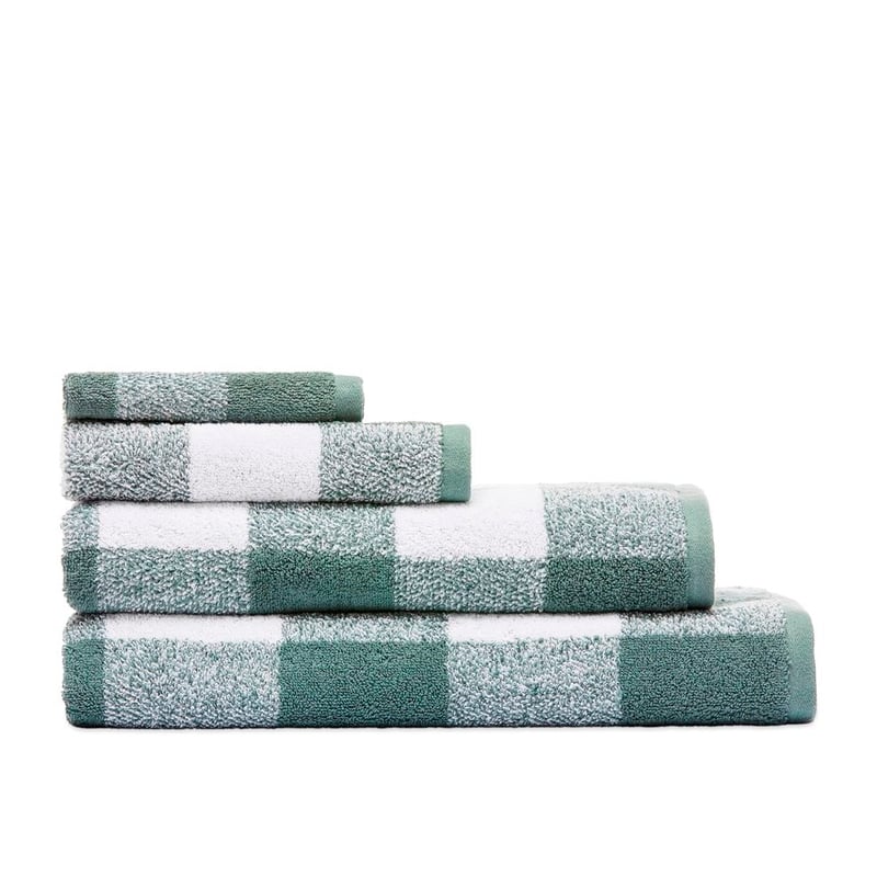 Gingham Seagrass Towel Range