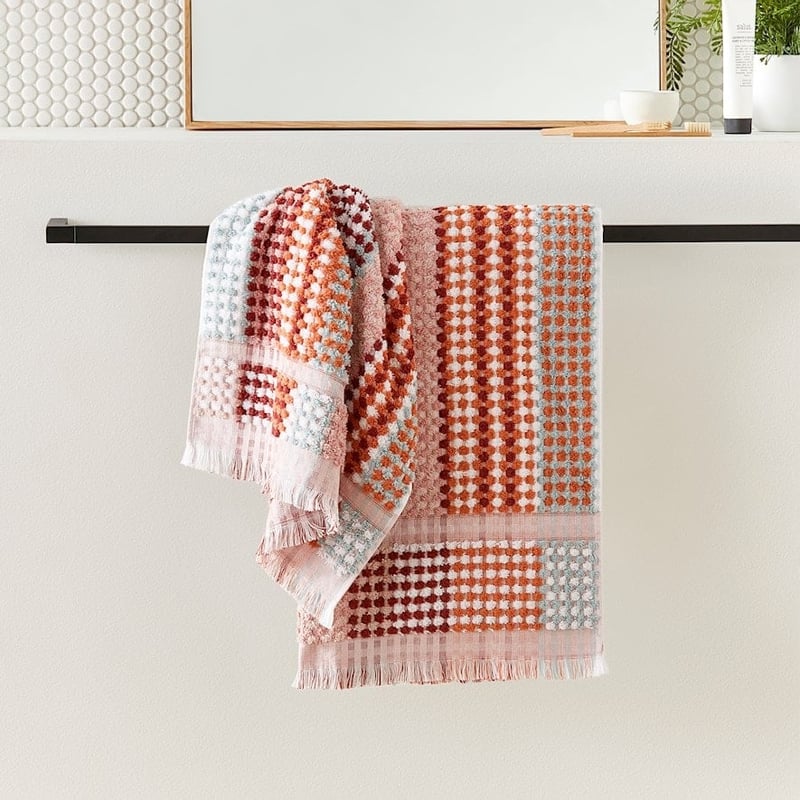 European Harper Rust Multi Turkish Cotton Towel Range