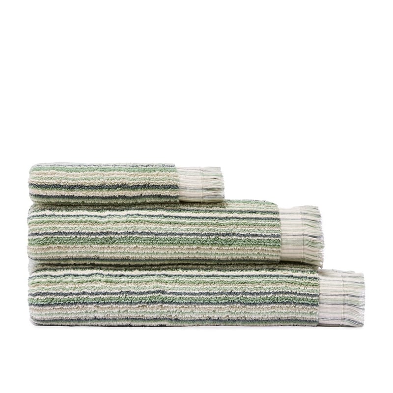 European Sienna Green Multi Turkish Cotton Towel Range