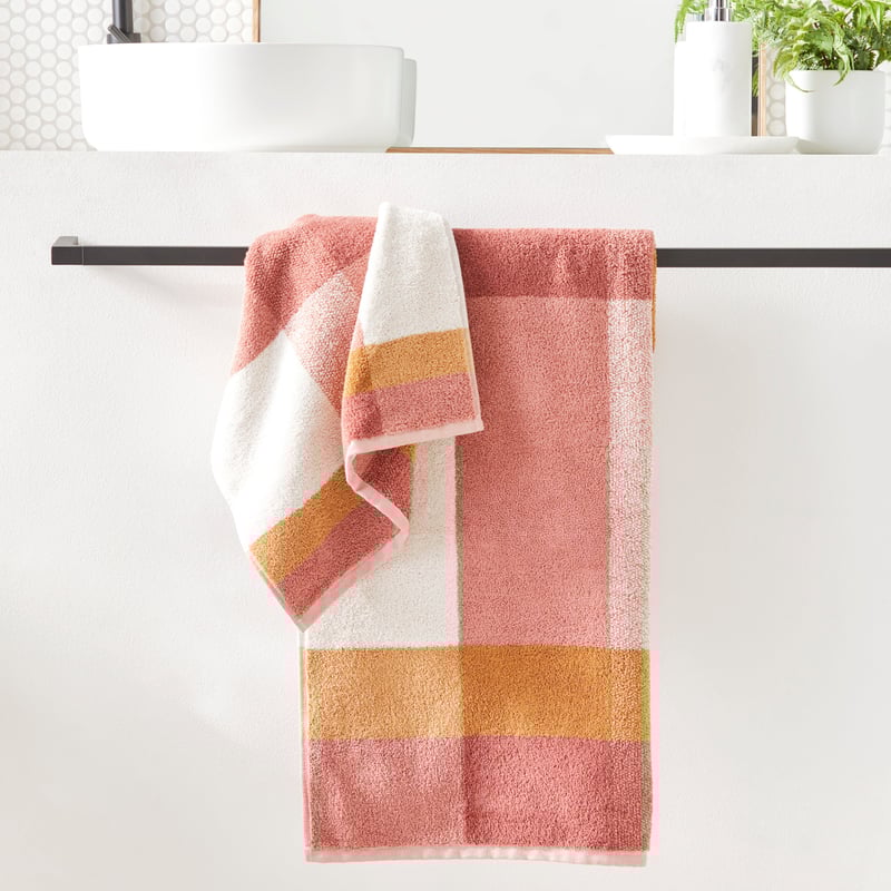 Brooklyn Cinnamon Multi Check Towel Range