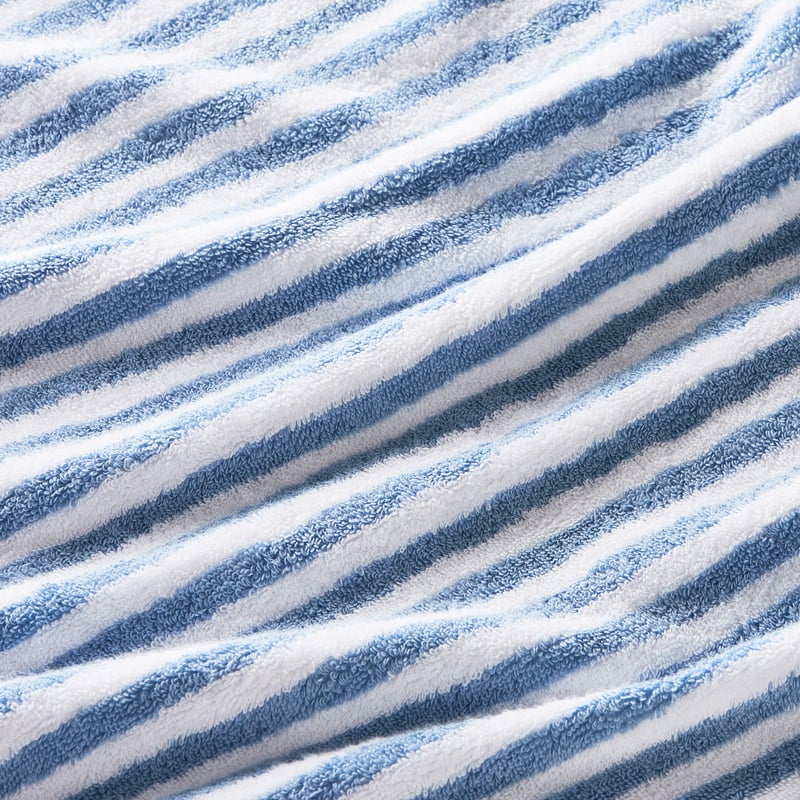 Capri Stripe Dusty Blue & White Towel Range
