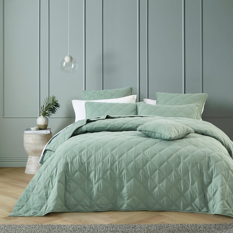 Barclay Olive Coverlet Set OFFLINE