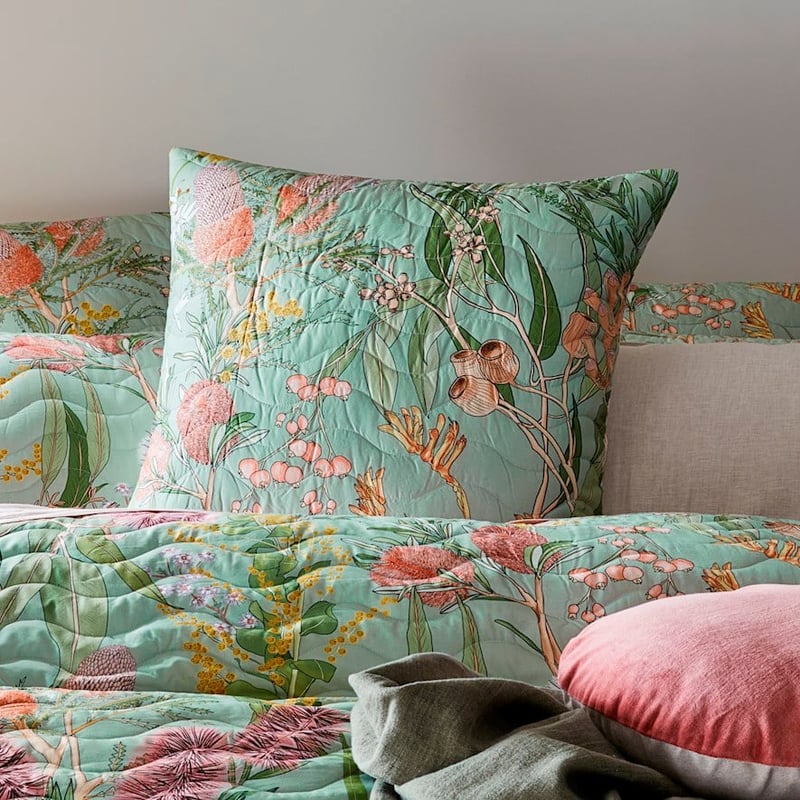 Lilly Pilly Green Quilted Coverlet Separates