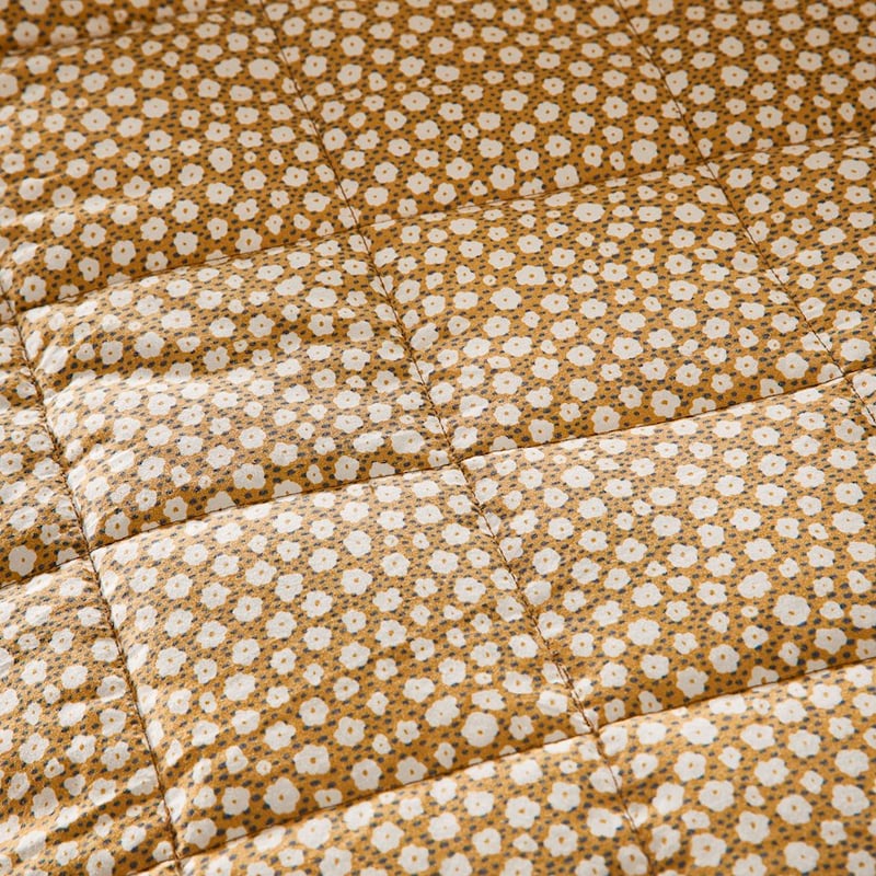 Tuberose Toffee Corduroy Quilted Coverlet Separates