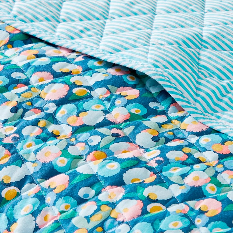 Confetti Floral Multi Quilted Coverlet Separates