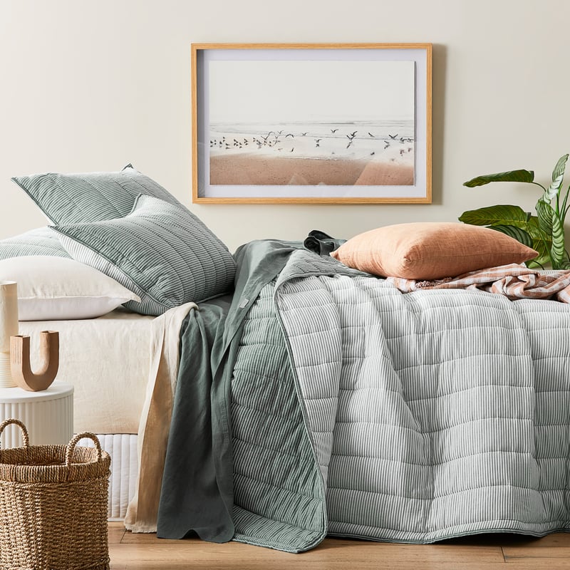 Cove Cypress Quilted Coverlet Separates