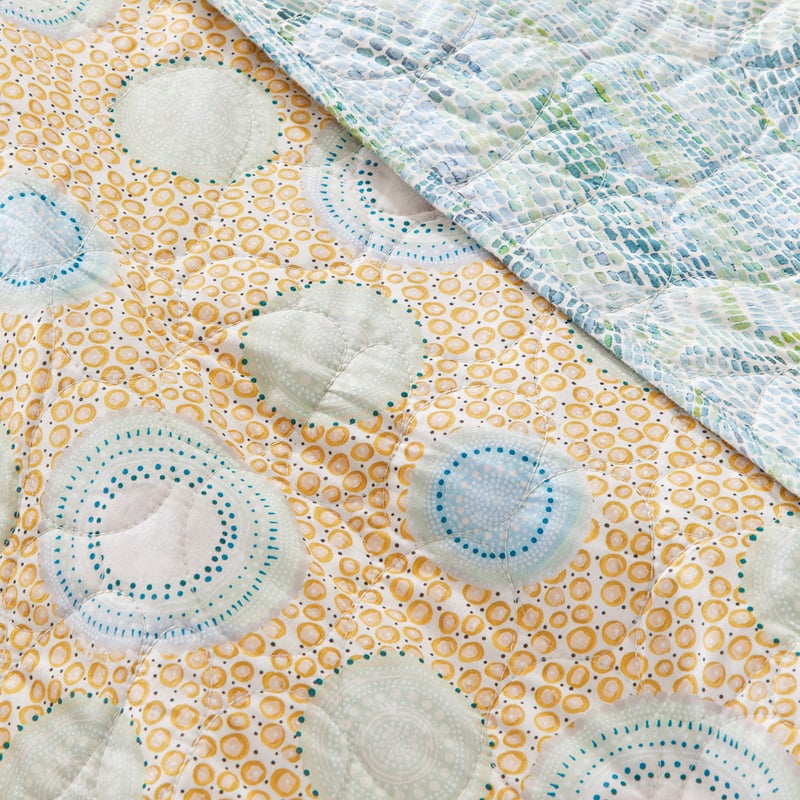 Miimi + Jiinda Miinggi Dreaming Ocean Quilted Coverlet Separates