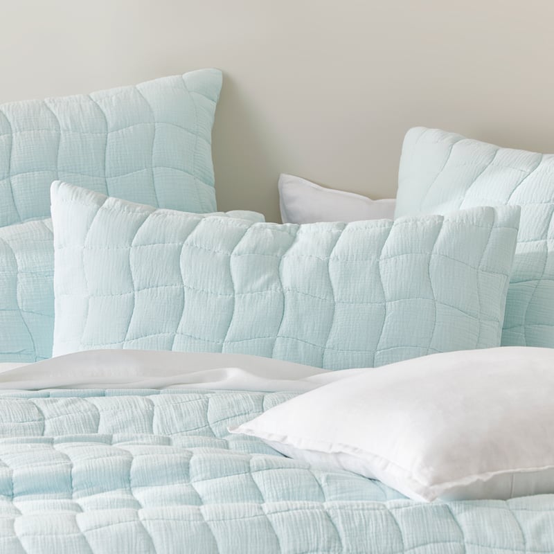Layla Mint Quilted Coverlet Separates