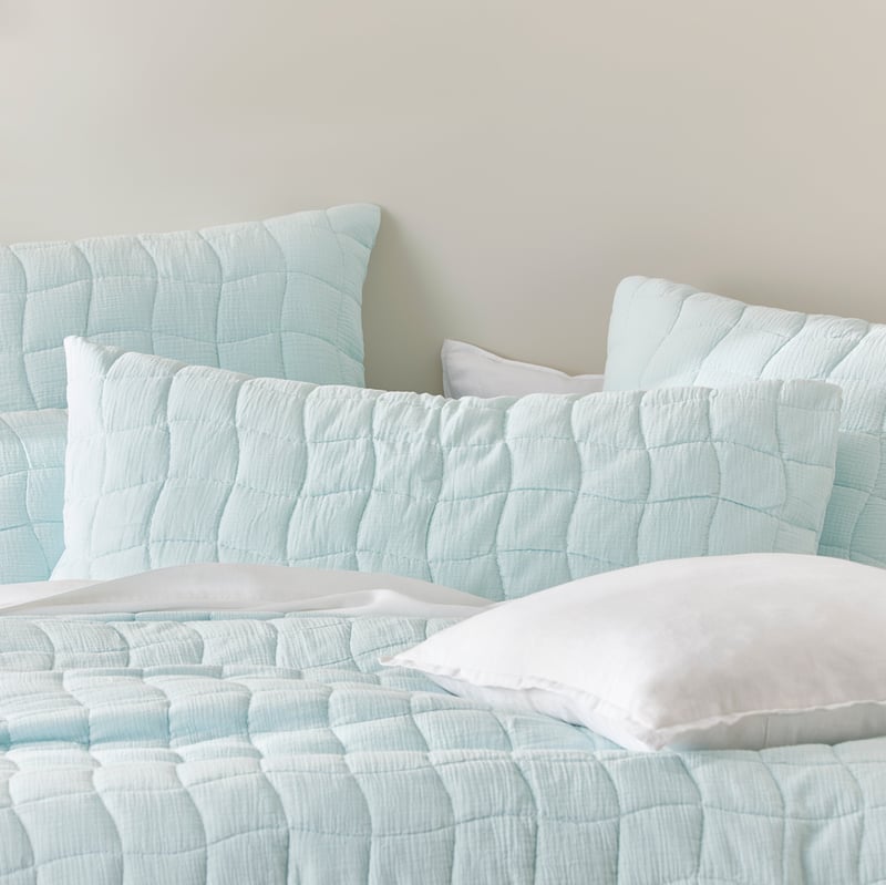 Layla Mint Quilted Coverlet Separates