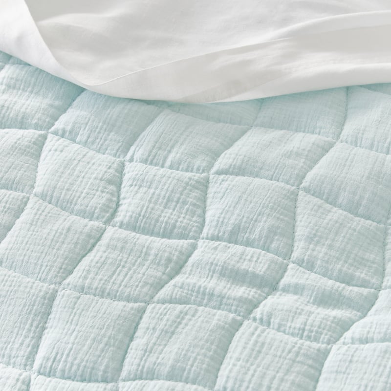 Layla Mint Quilted Coverlet Separates