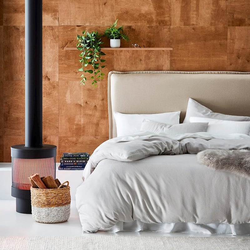 Luxury Silver Flannelette Quilt Cover Separates