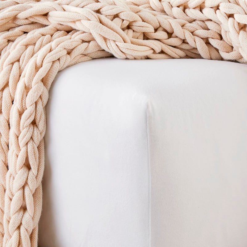 Flannelette White Sheet Set