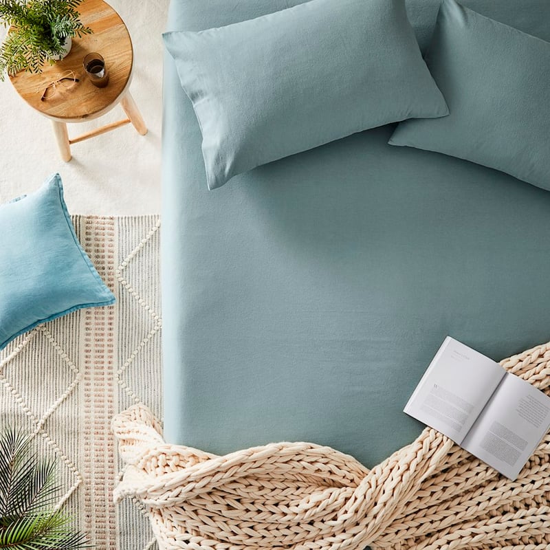 Flannelette Sage Sheet Set