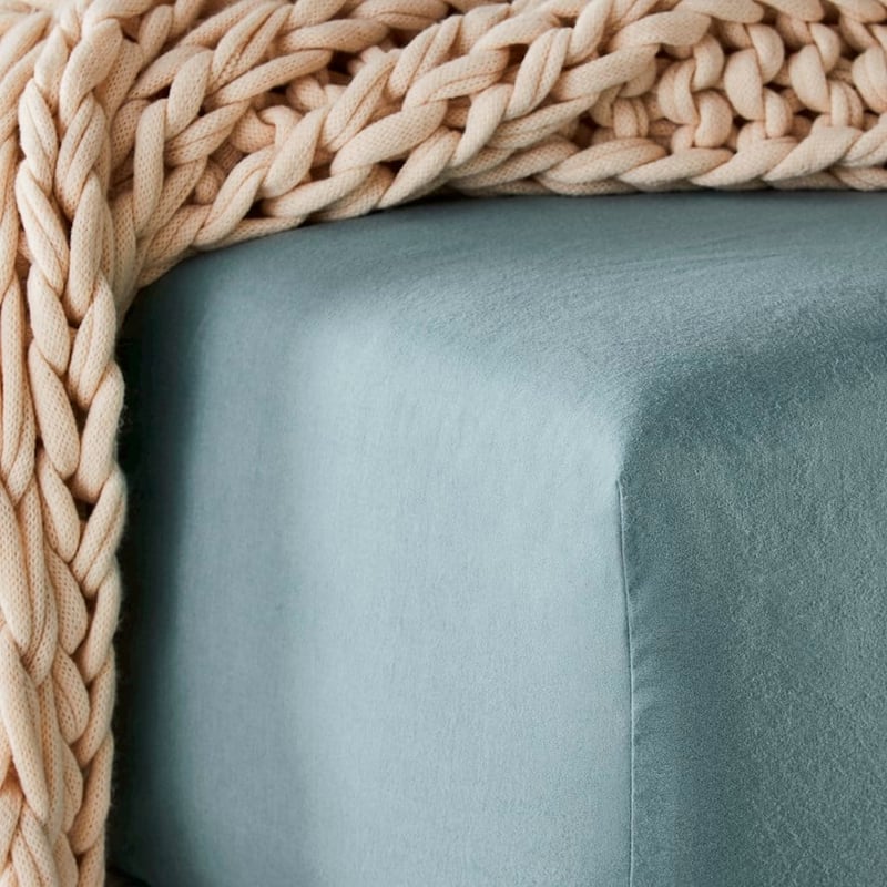 Flannelette Sage Sheet Set