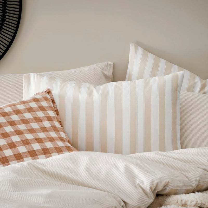Printed Sand Stripe Flannelette Quilt Cover Set + Separates