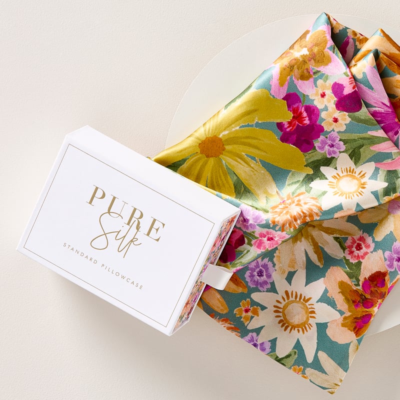 Pure Silk Alexa Floral Printed Pillowcase