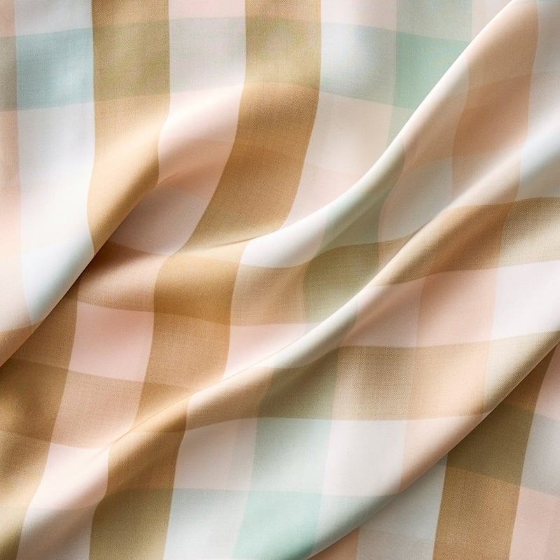 Pure Silk Harmony Check Printed Pillowcase
