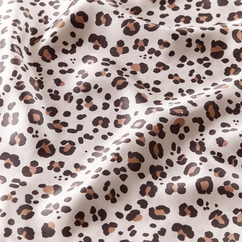 Pure Silk Leopard Printed Pillowcase