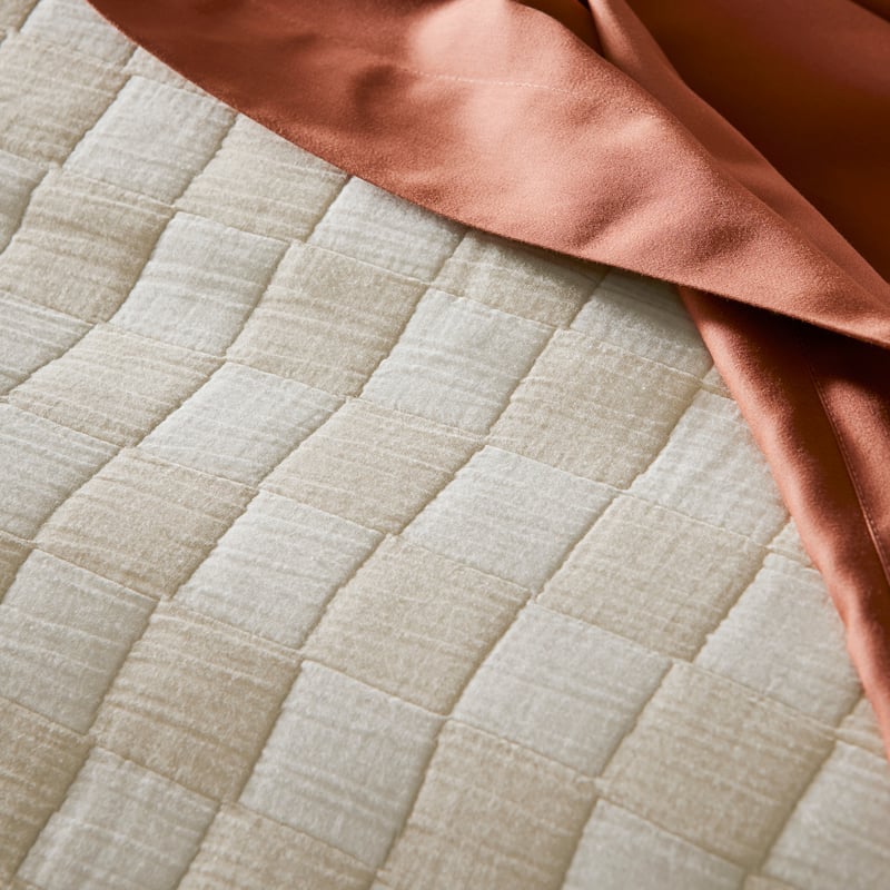 Bishop Natural Jacquard Quilt Cover Separates