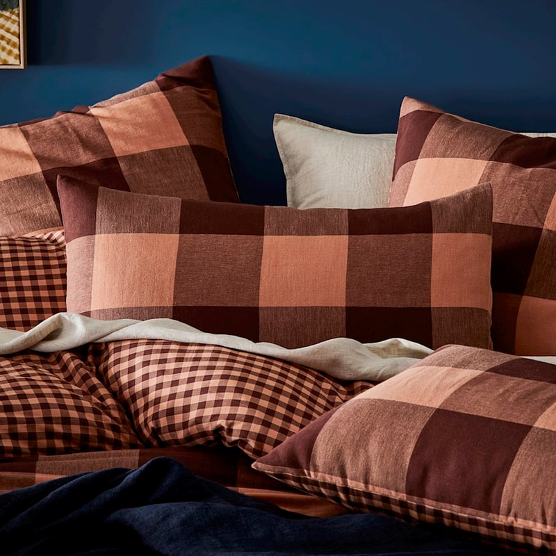 Morgan Check Wine Pillowcase