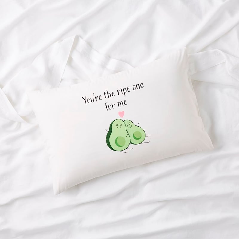 Ripe One Valentine's Day Text Pillowcase