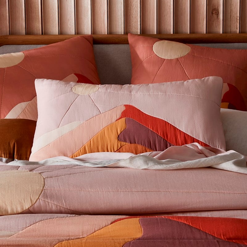 Maus Haus Pink Mountain Quilted Pillowcases