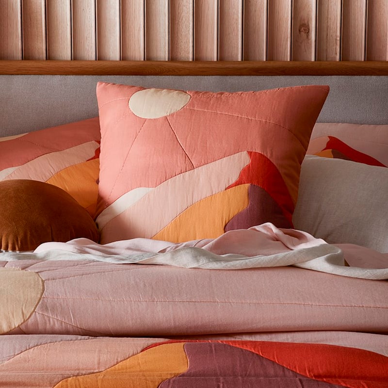 Maus Haus Pink Mountain Quilted Pillowcases