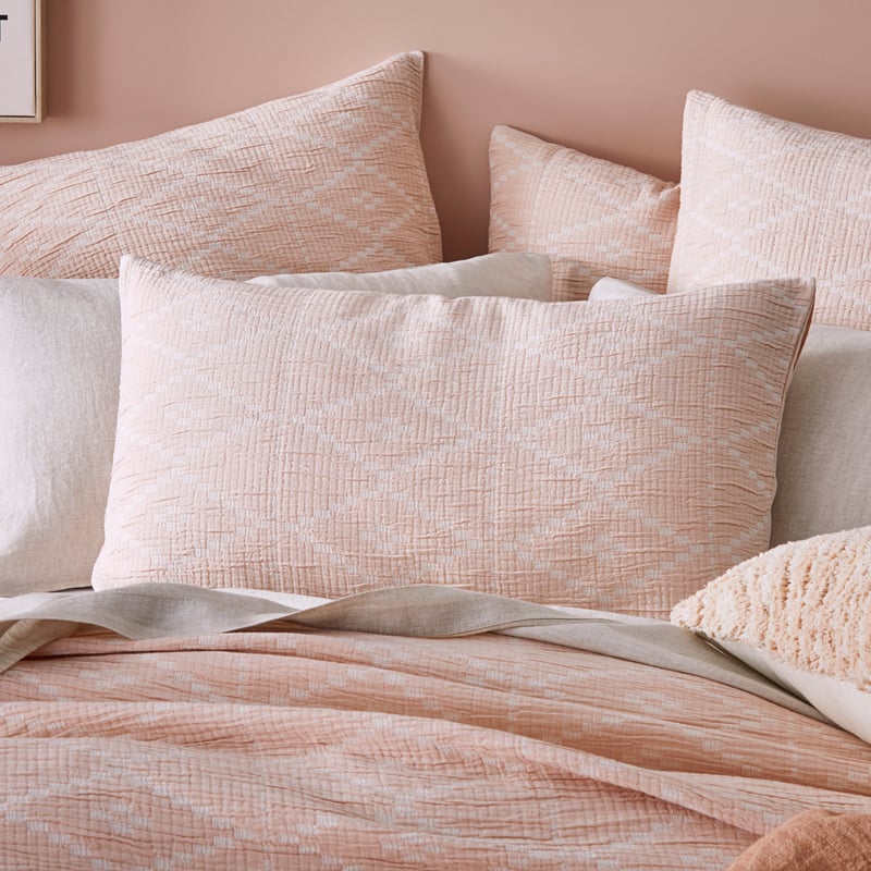 Molly Soft Pink Matelasse Pillowcase