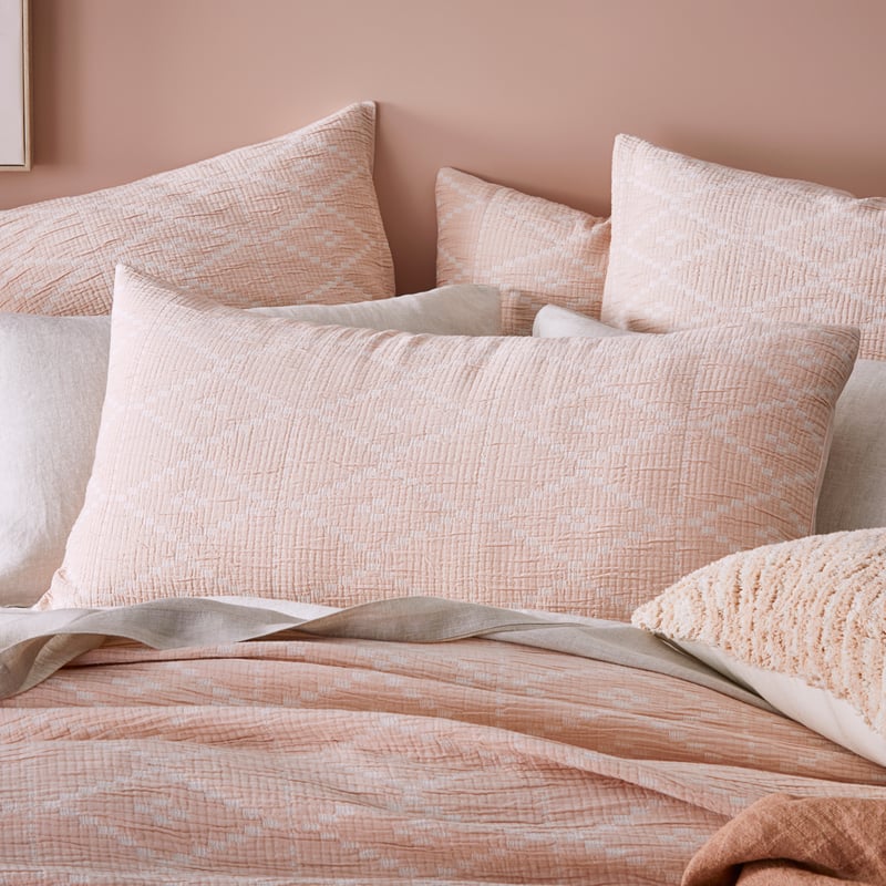 Molly Soft Pink Matelasse Pillowcase