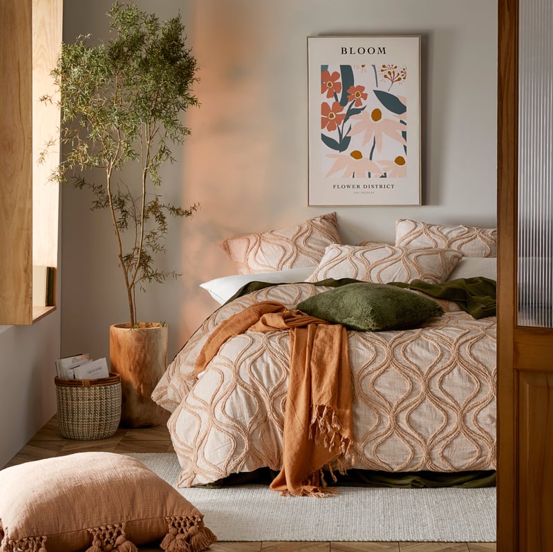 Tara Soft Clay Tufted Pillowcase