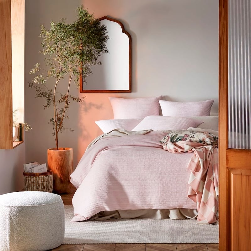 Hayman Soft Pink Quilted Pillowcases