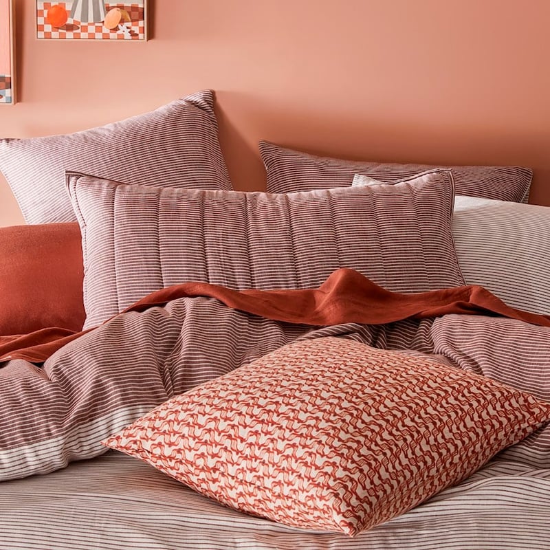 Cove Mahogany Quilted Pillowcase