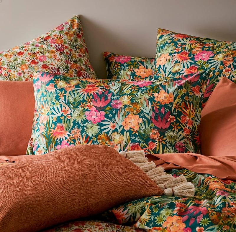 Pia Multi Bamboo Cotton Pillowcase