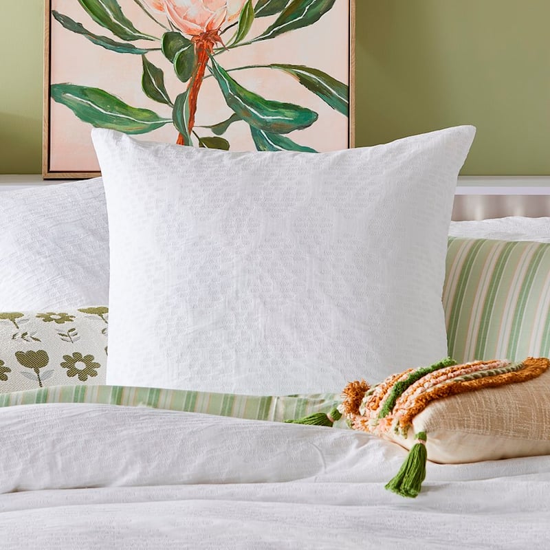 Finley White Matelasse Pillowcases