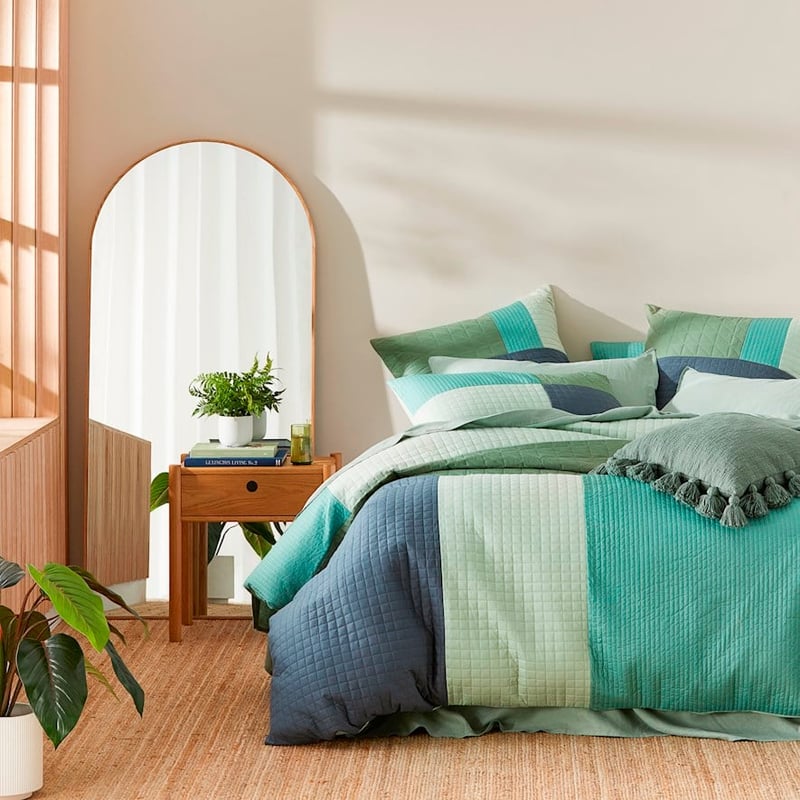 Idaho Green Quilted Pillowcases