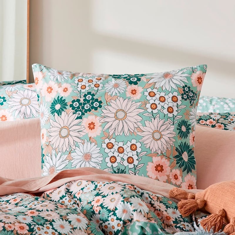 Phoebe Floral Green Pillowcases