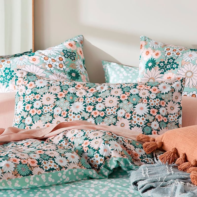 Phoebe Floral Green Pillowcases