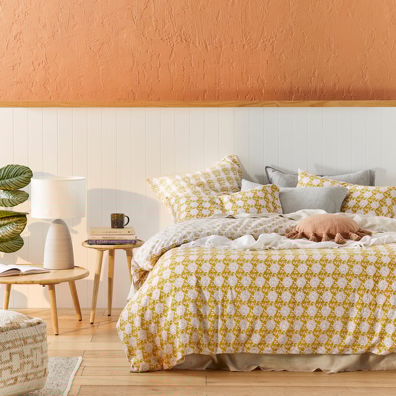 Ishani Mustard Pillowcases