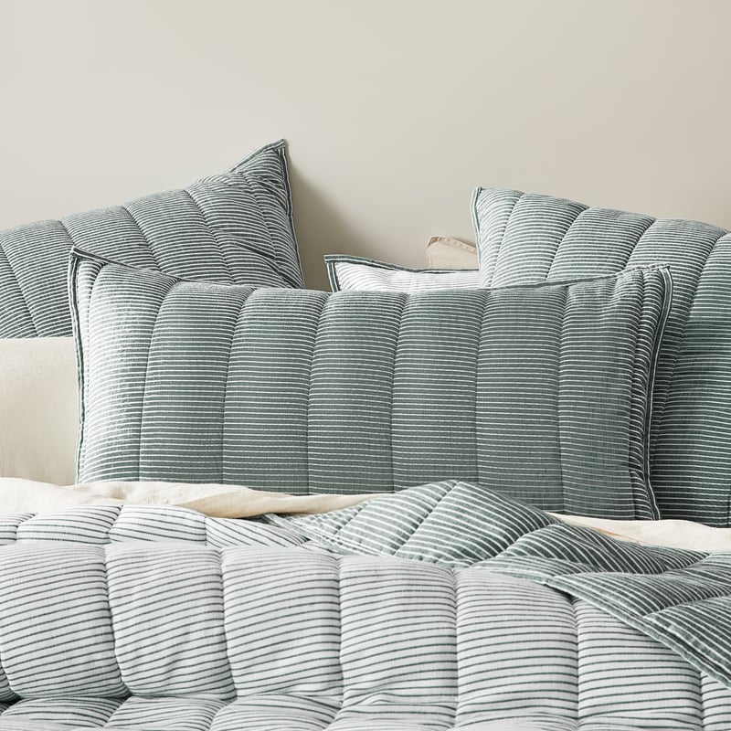 Cove Cypress Quilted Pillowcases